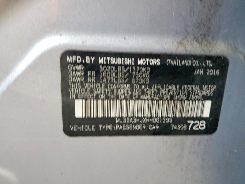 2017 Mitsubishi Mirage es