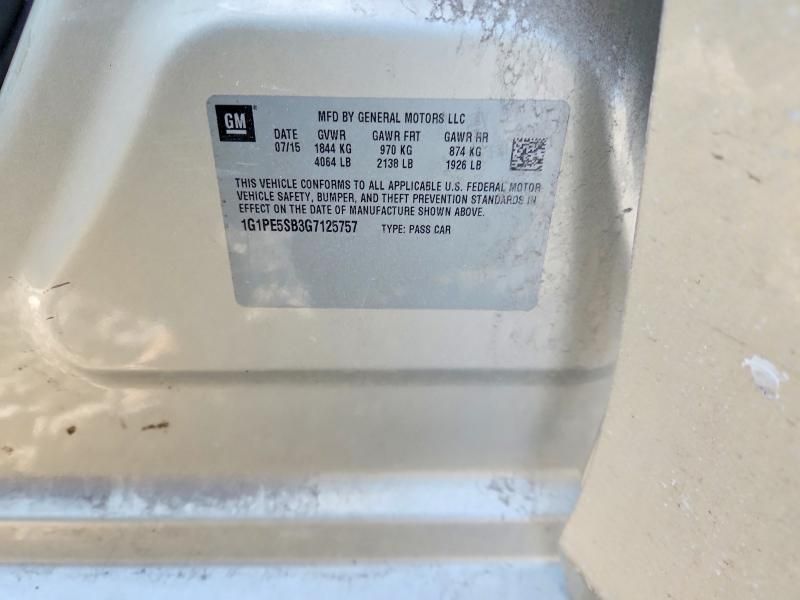 2016 Chevrolet Cruze Limited lt