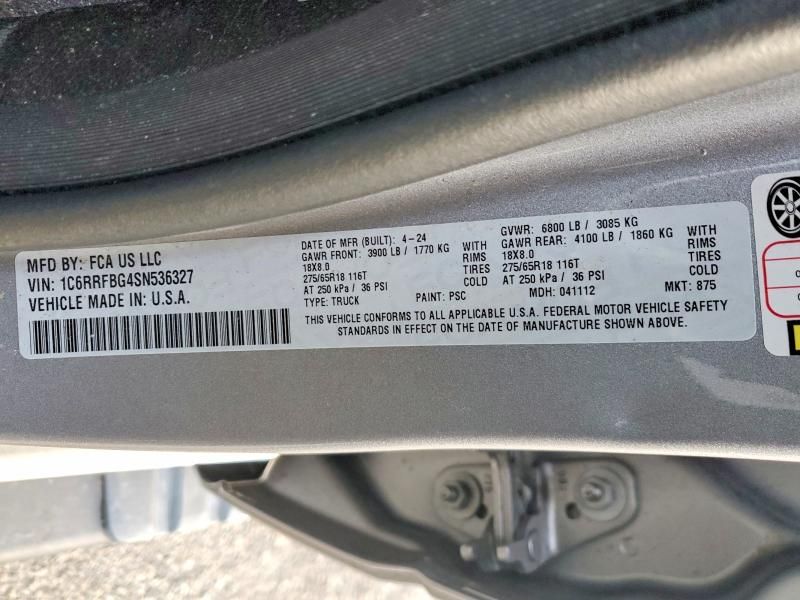 2025 Dodge Ram 1500 big Horn/lone Star