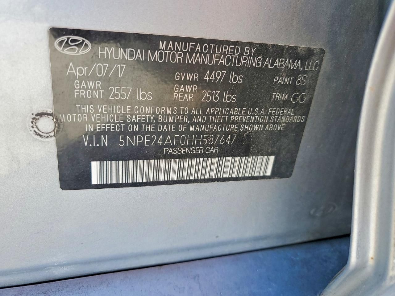 2017 Hyundai Sonata se