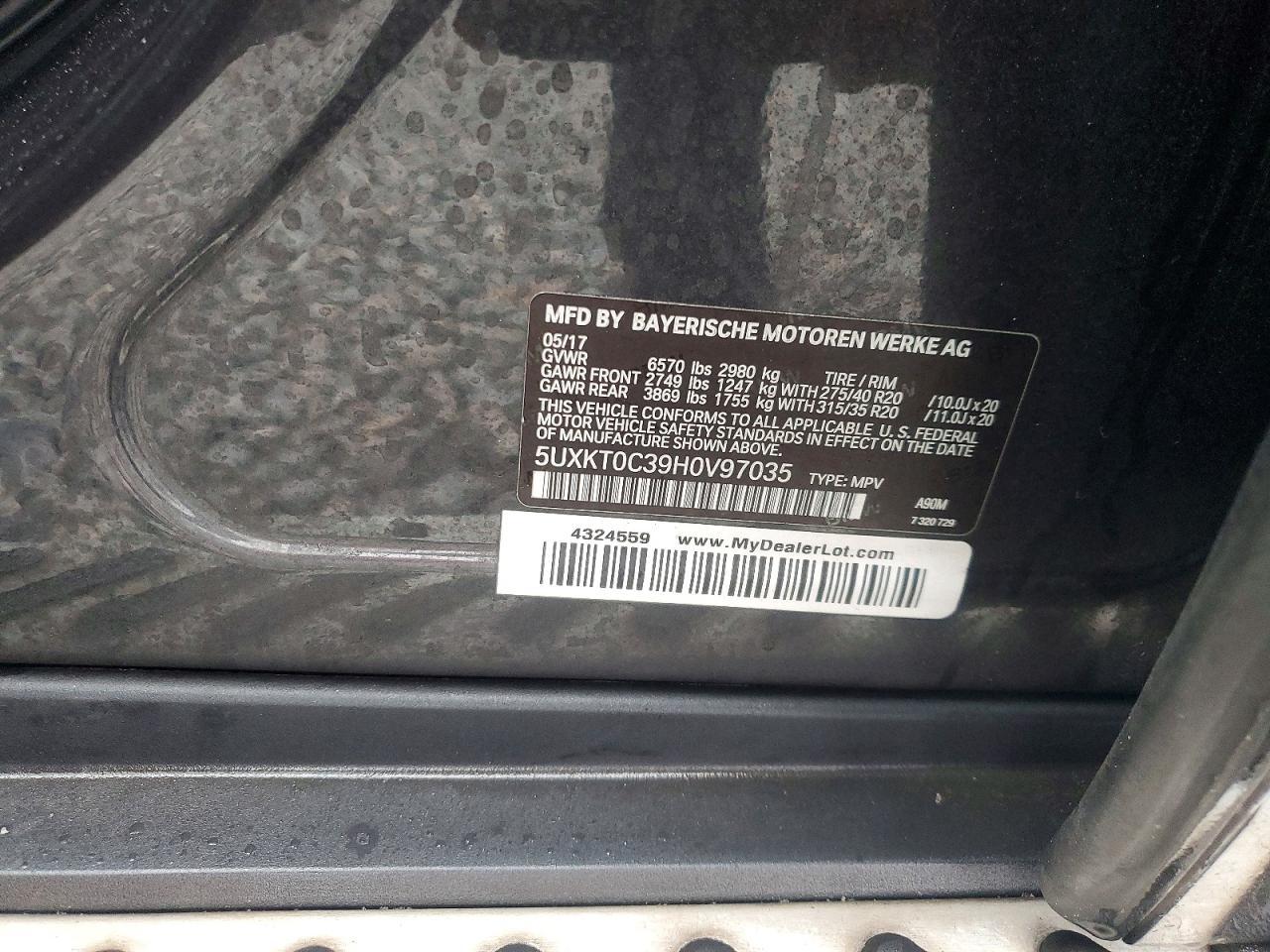 2017 BMW X5 Xdrive4