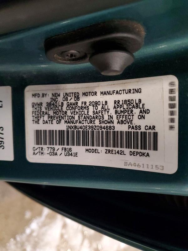 2009 Toyota Corolla Base