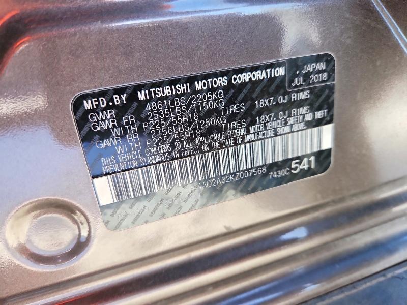 2019 Mitsubishi Outlander es
