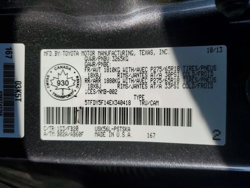 2014 Toyota Tundra Crewmax SR5