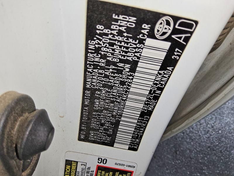 2019 Toyota Corolla l