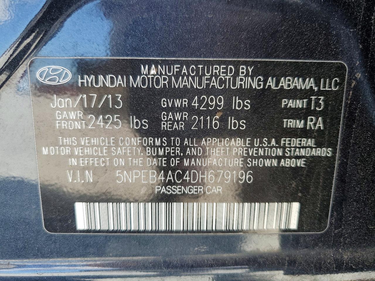 2013 Hyundai Sonata gls