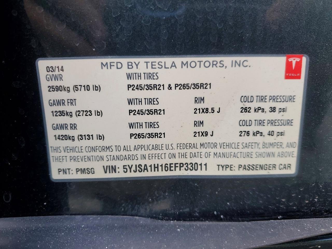 2014 Tesla Model s