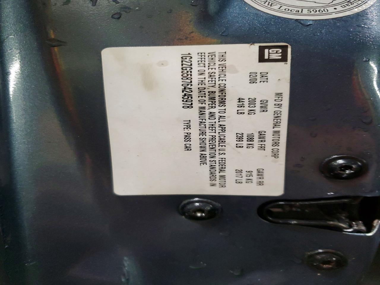 2006 Pontiac G6 SE1