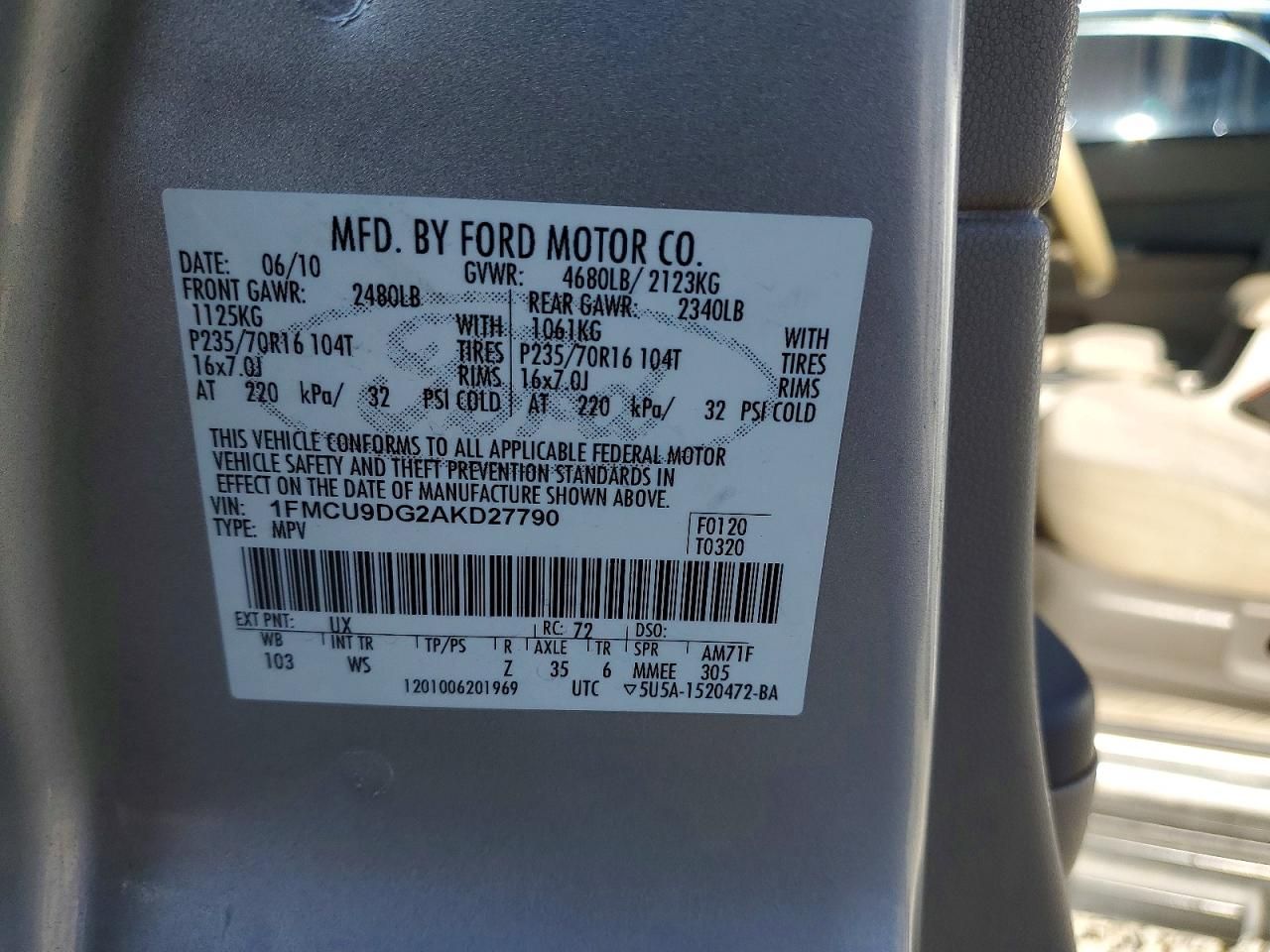 2010 Ford Escape xlt