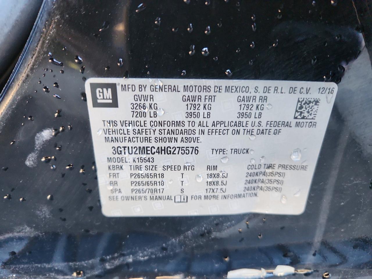 2017 GMC Sierra K1500 sle