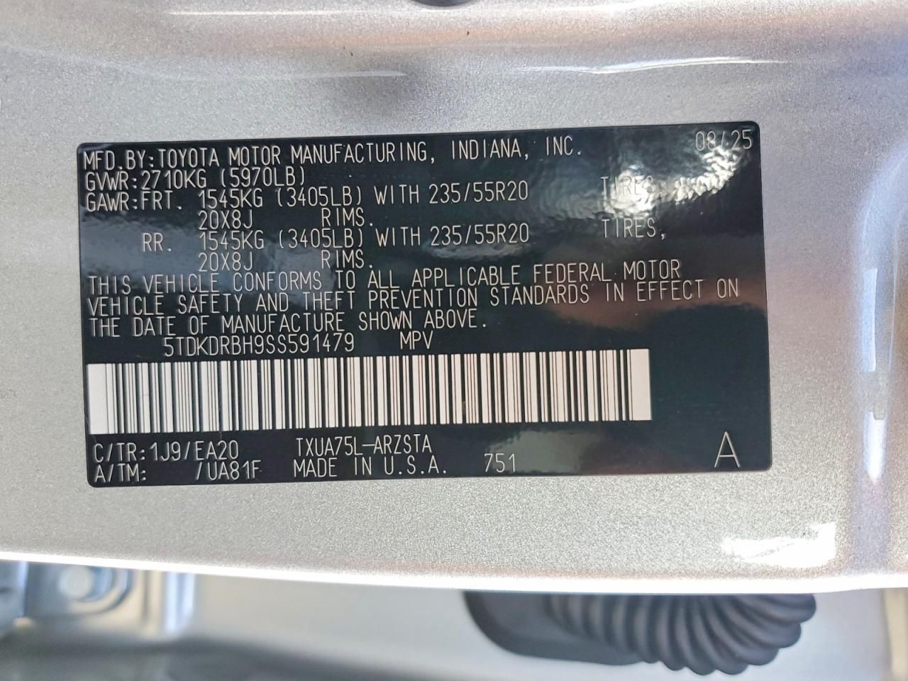 2025 Toyota Highlander le