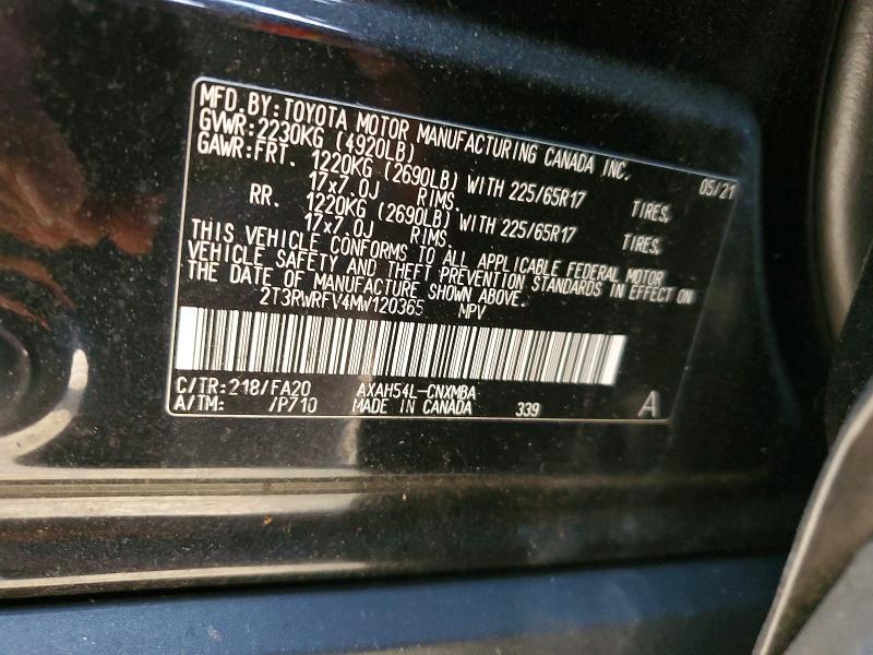 2021 Toyota Rav4 xle