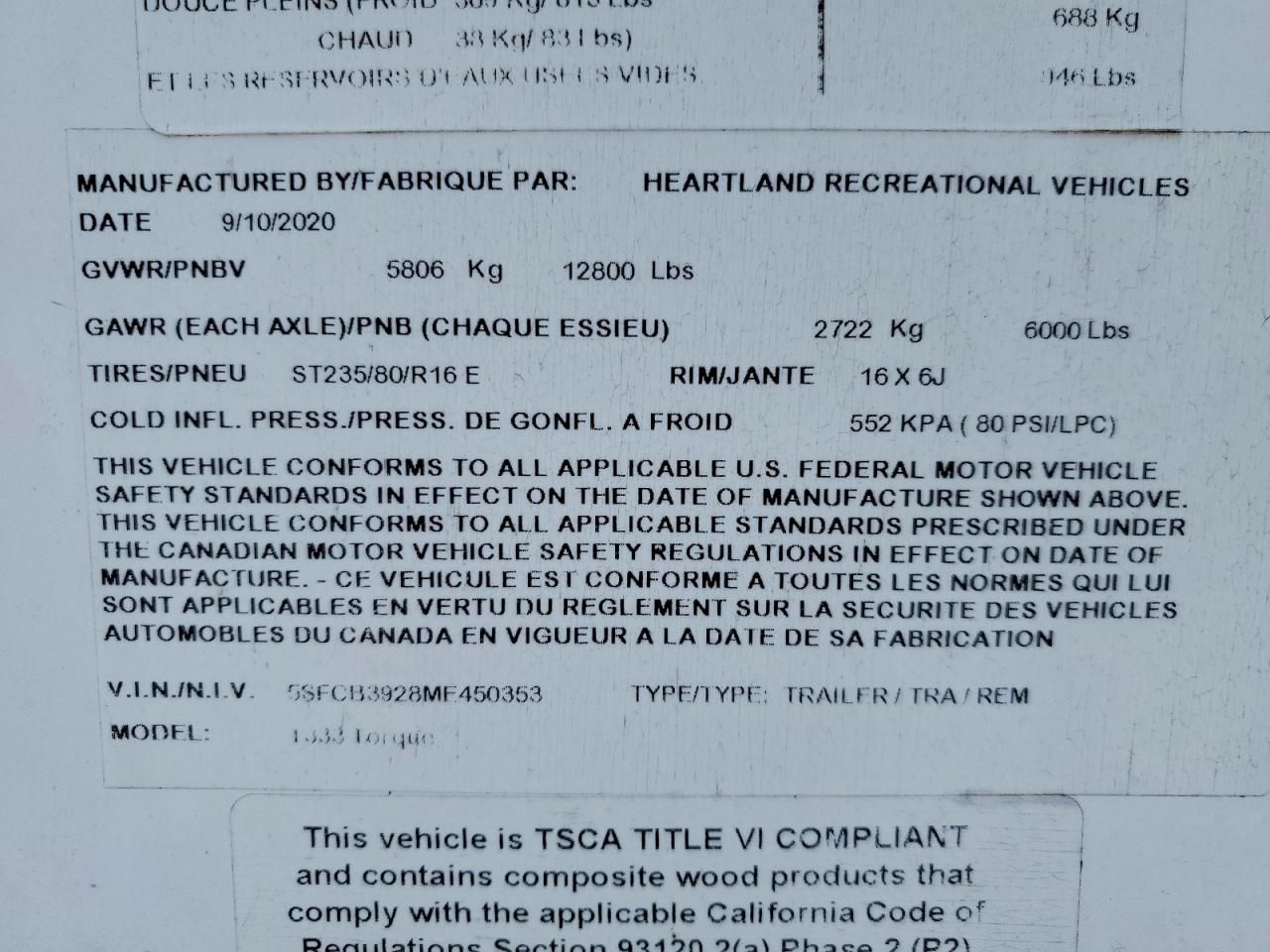 2021 Heartland Torque-RV