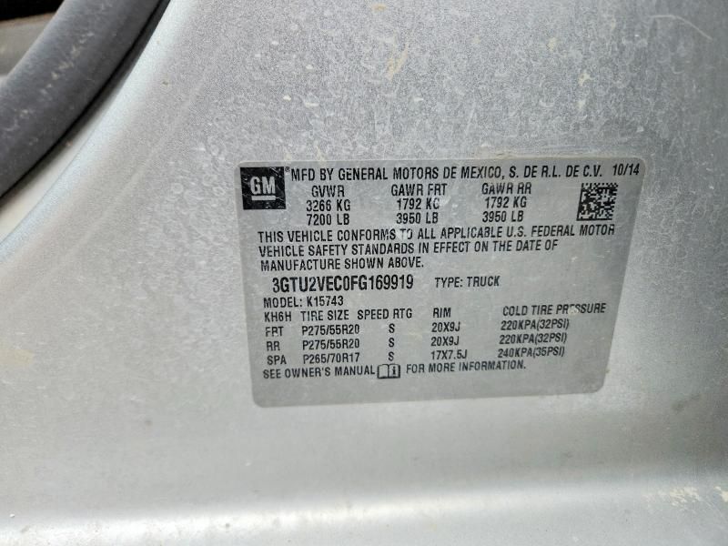 2015 GMC Sierra K1500 slt