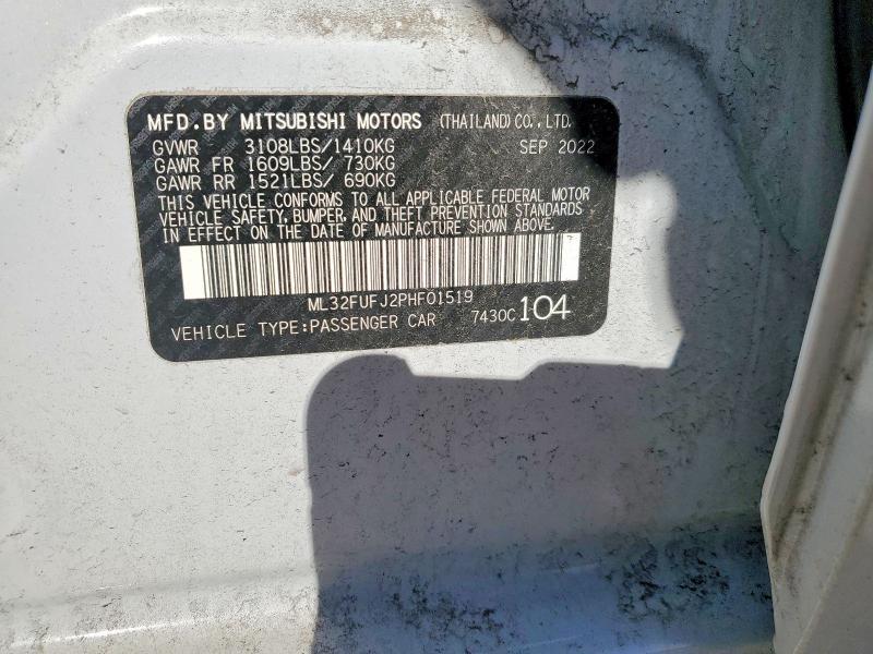 2023 Mitsubishi Mirage G4 es