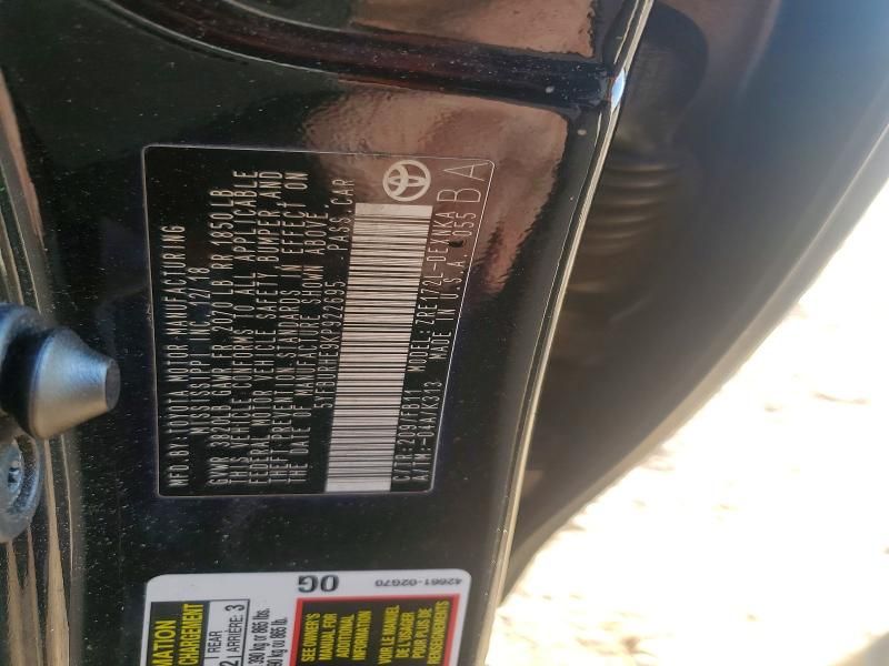 2019 Toyota Corolla l