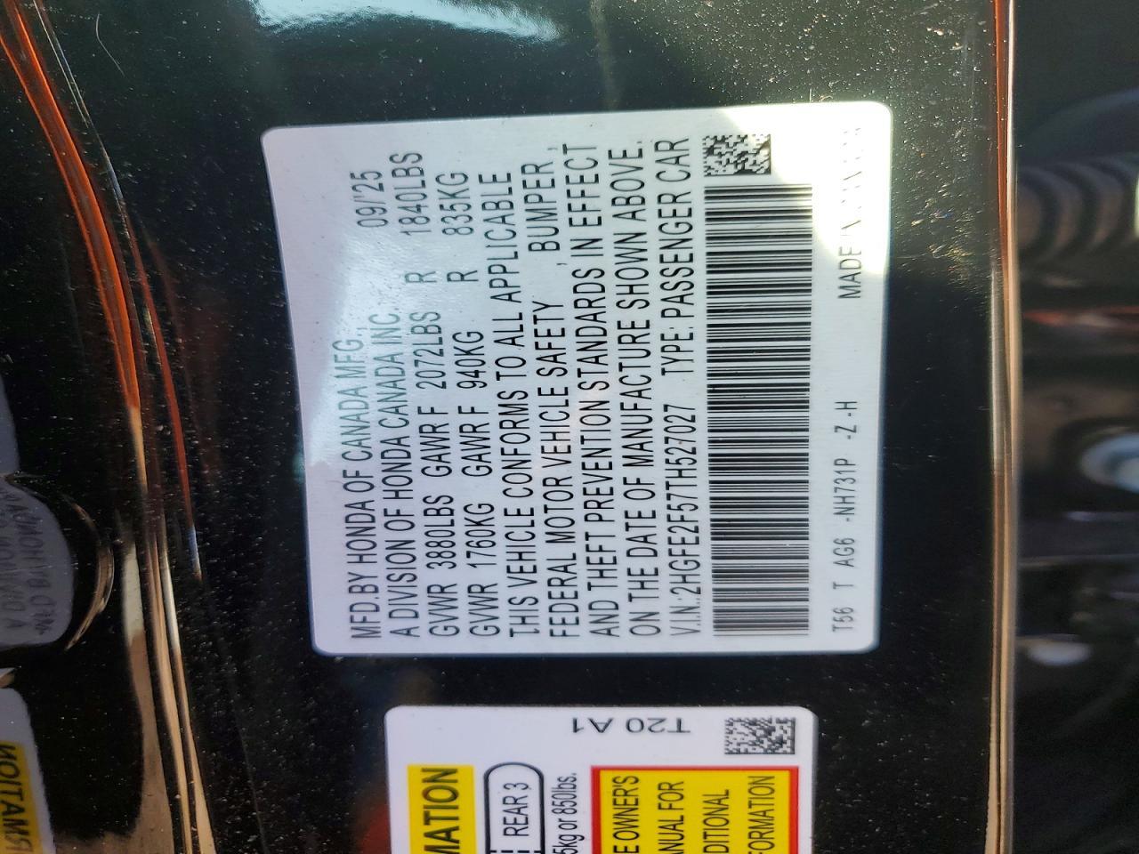 2026 Honda Civic Sport