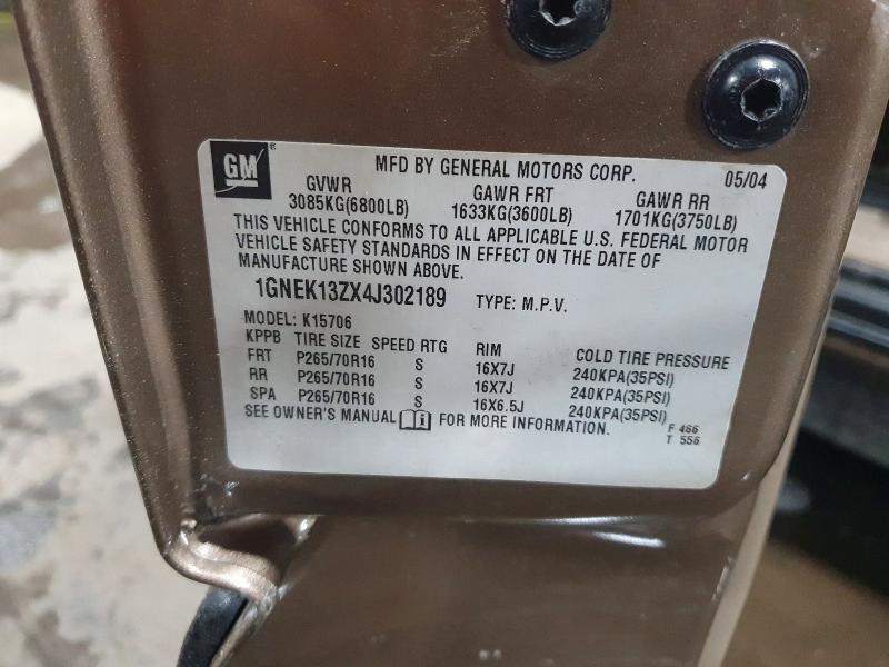 2004 Chevrolet Tahoe K1500