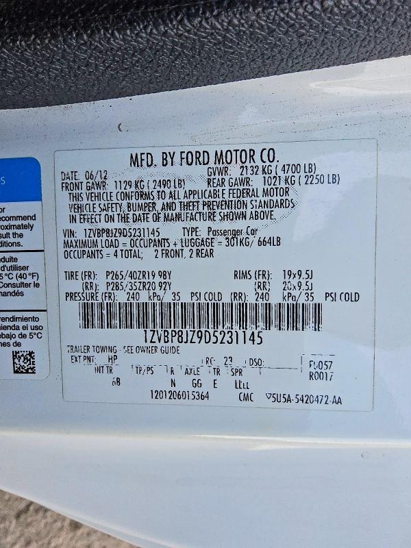 2013 Ford Mustang Shelby Gt500