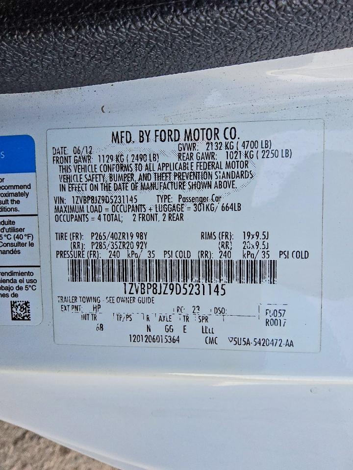 2013 Ford Mustang Shelby Gt500