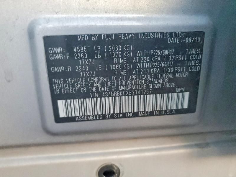 2011 Subaru Outback 2.5i Limited