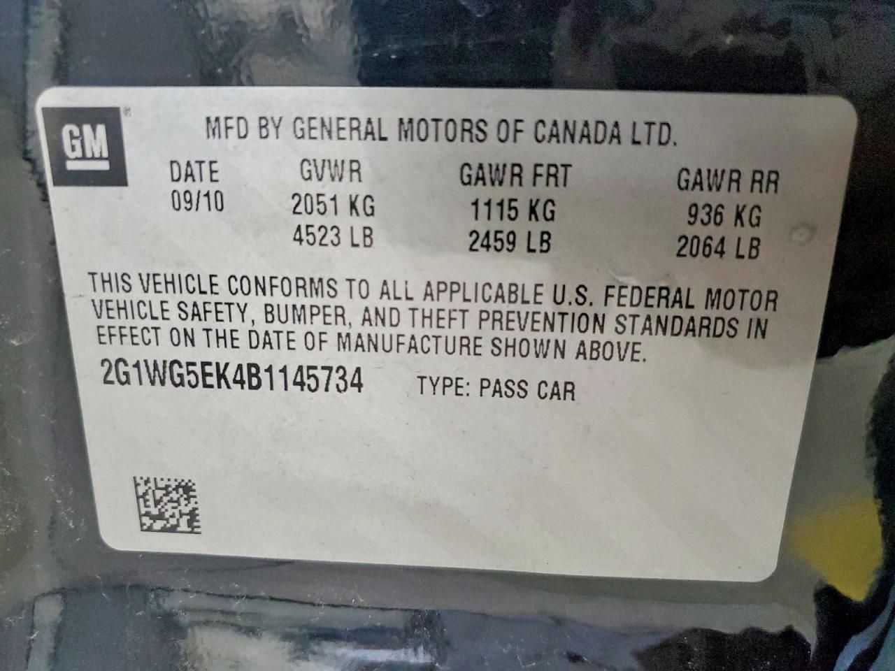 2011 Chevrolet Impala lt