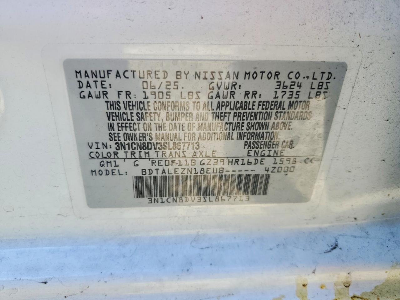 2025 Nissan Versa s