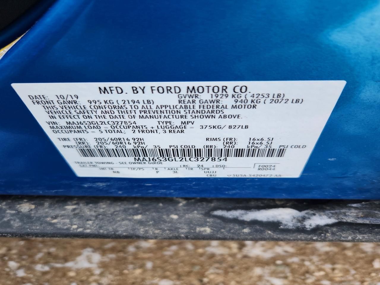 2020 Ford Ecosport se