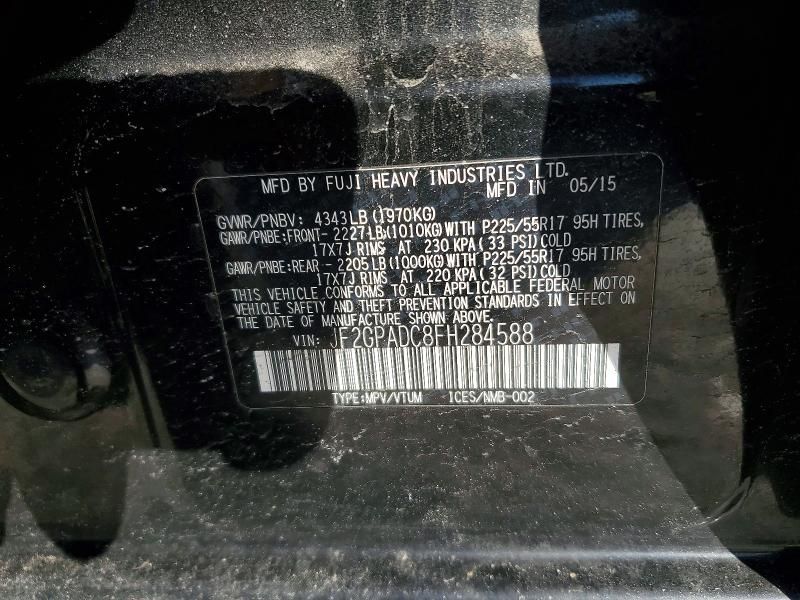 2015 Subaru Xv Crosstrek 2.0 Premium