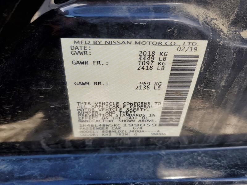 2019 Nissan Altima s