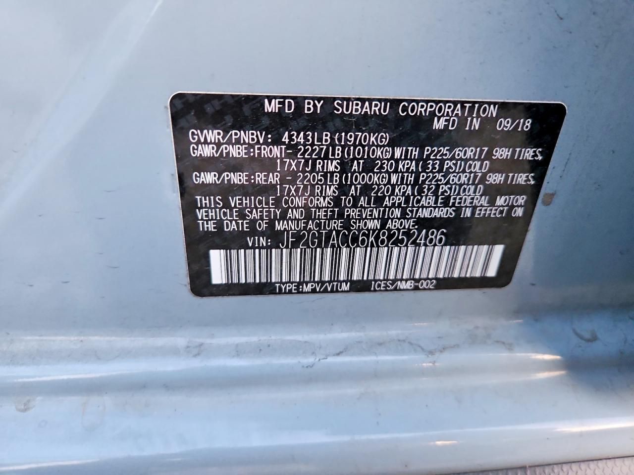 2019 Subaru Crosstrek Premium