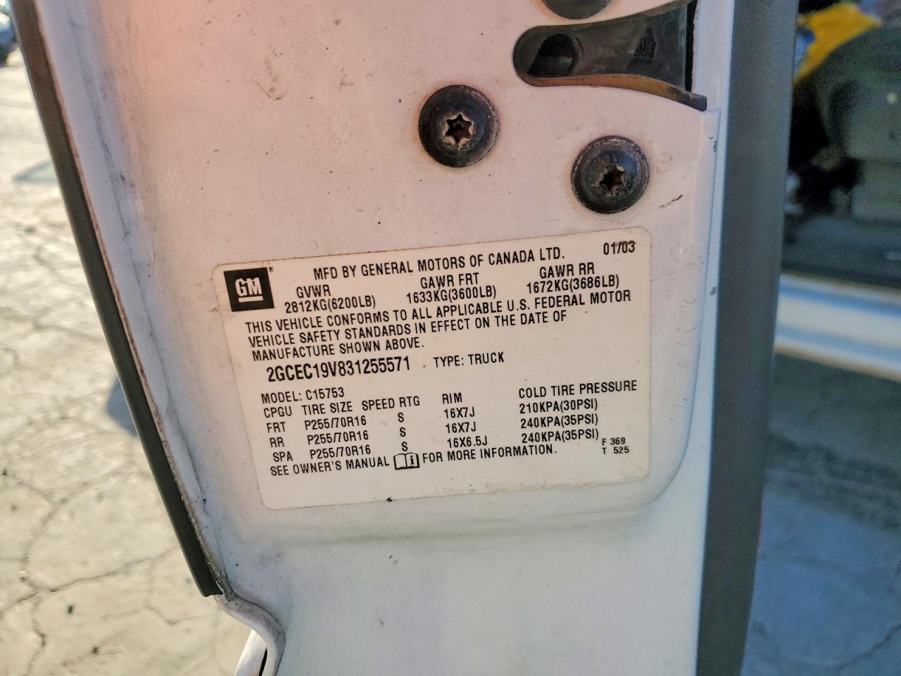 2003 Chevrolet Silverado C1500