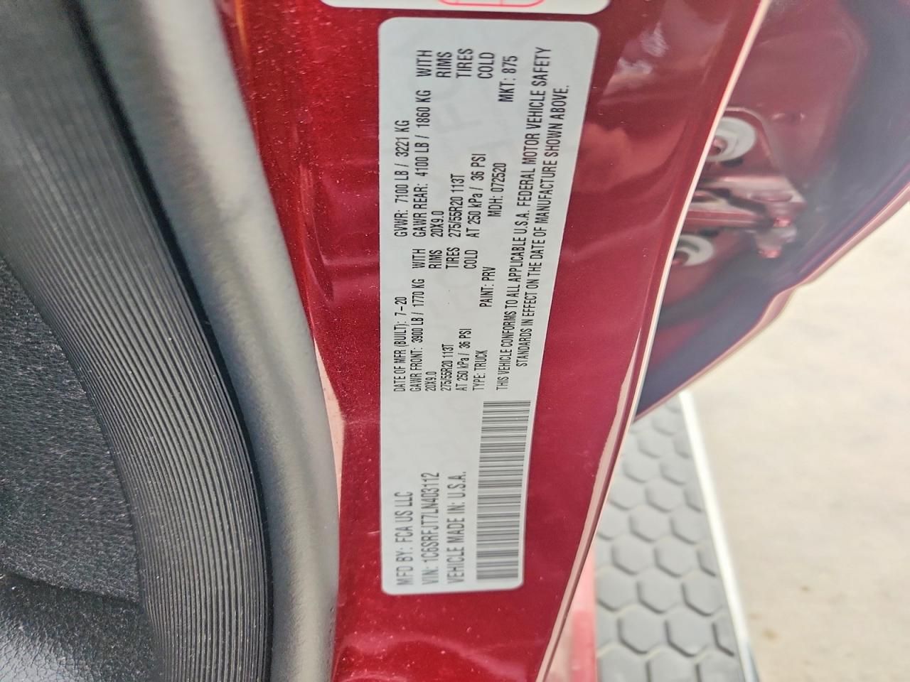 2020 Dodge 1500 Laramie