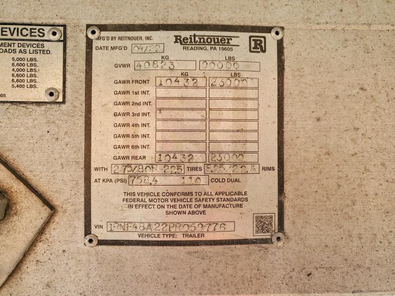 2023 Reitnouer Flatbed Trailer