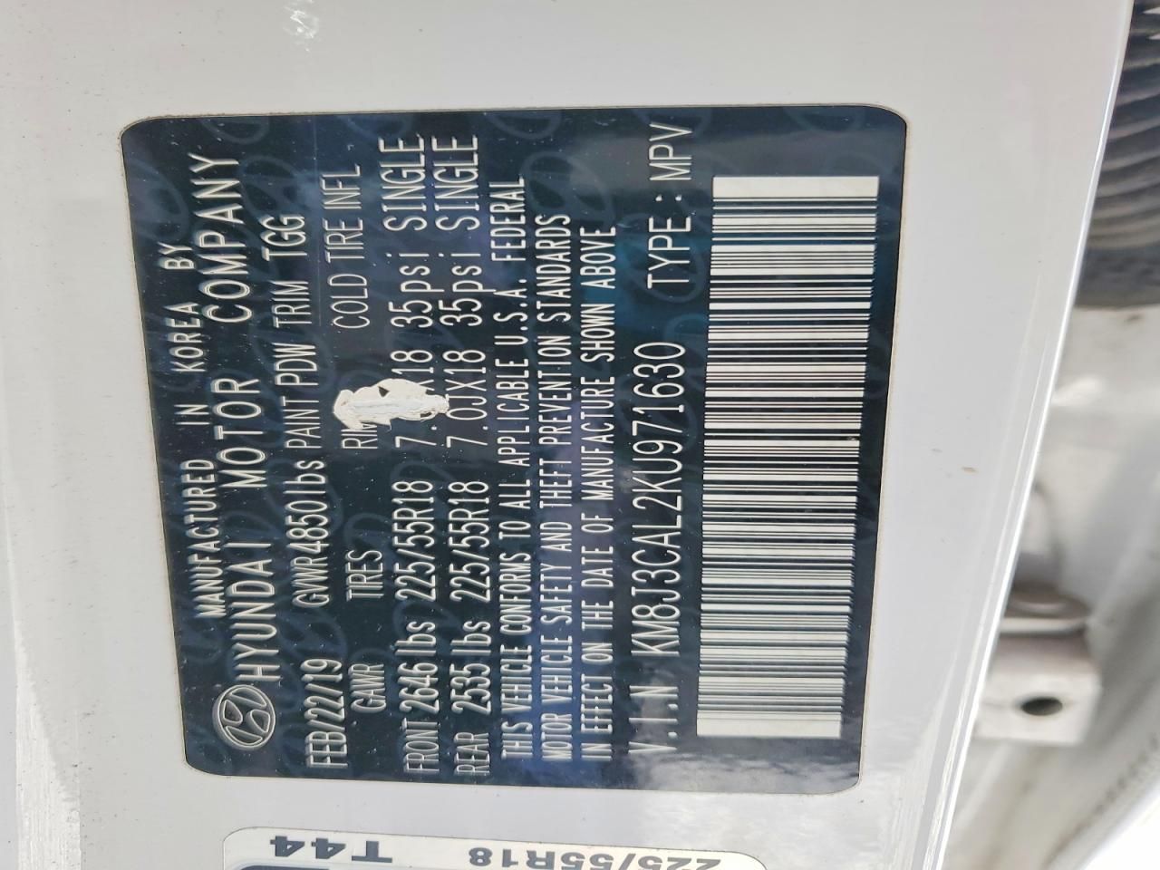 2019 Hyundai Tucson Limited