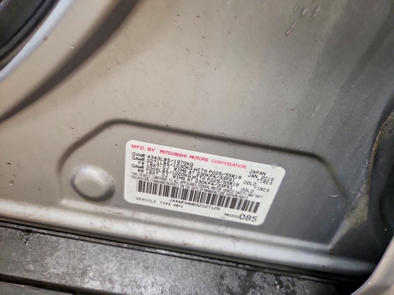 2016 Mitsubishi Outlander Sport sel