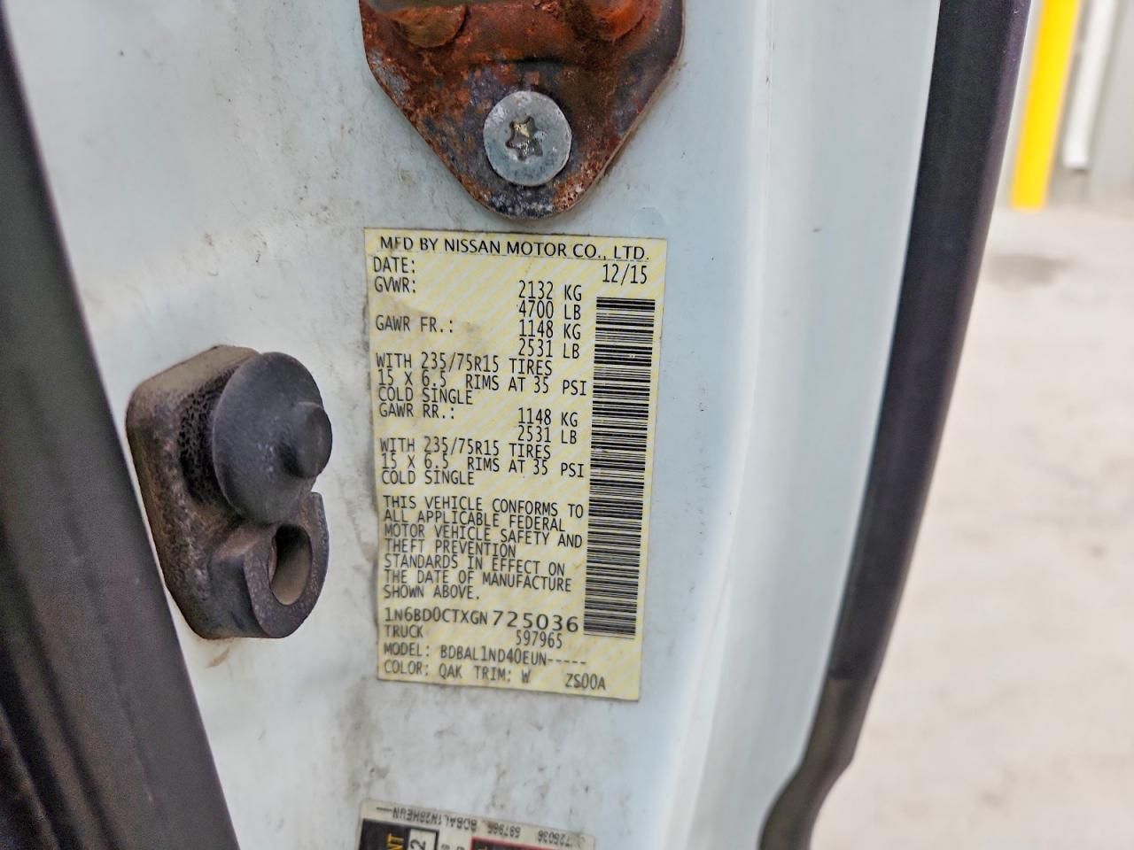 2016 Nissan Frontier S