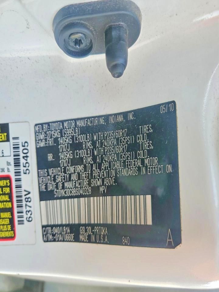 2011 Toyota Sienna xle