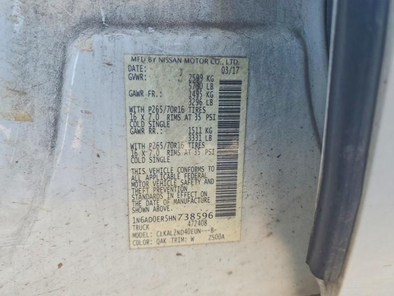 2017 Nissan Frontier s