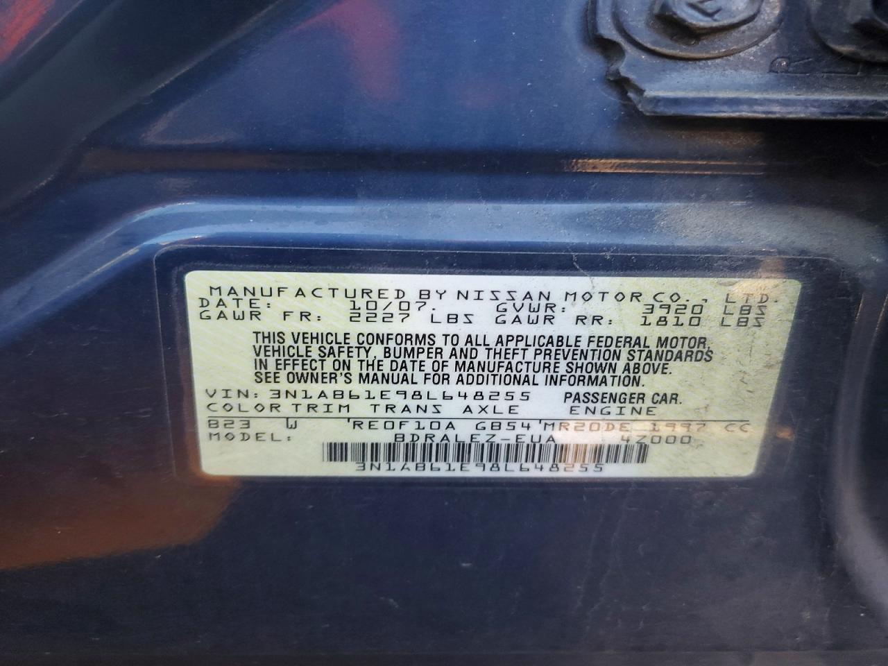 2008 Nissan Sentra 2.0