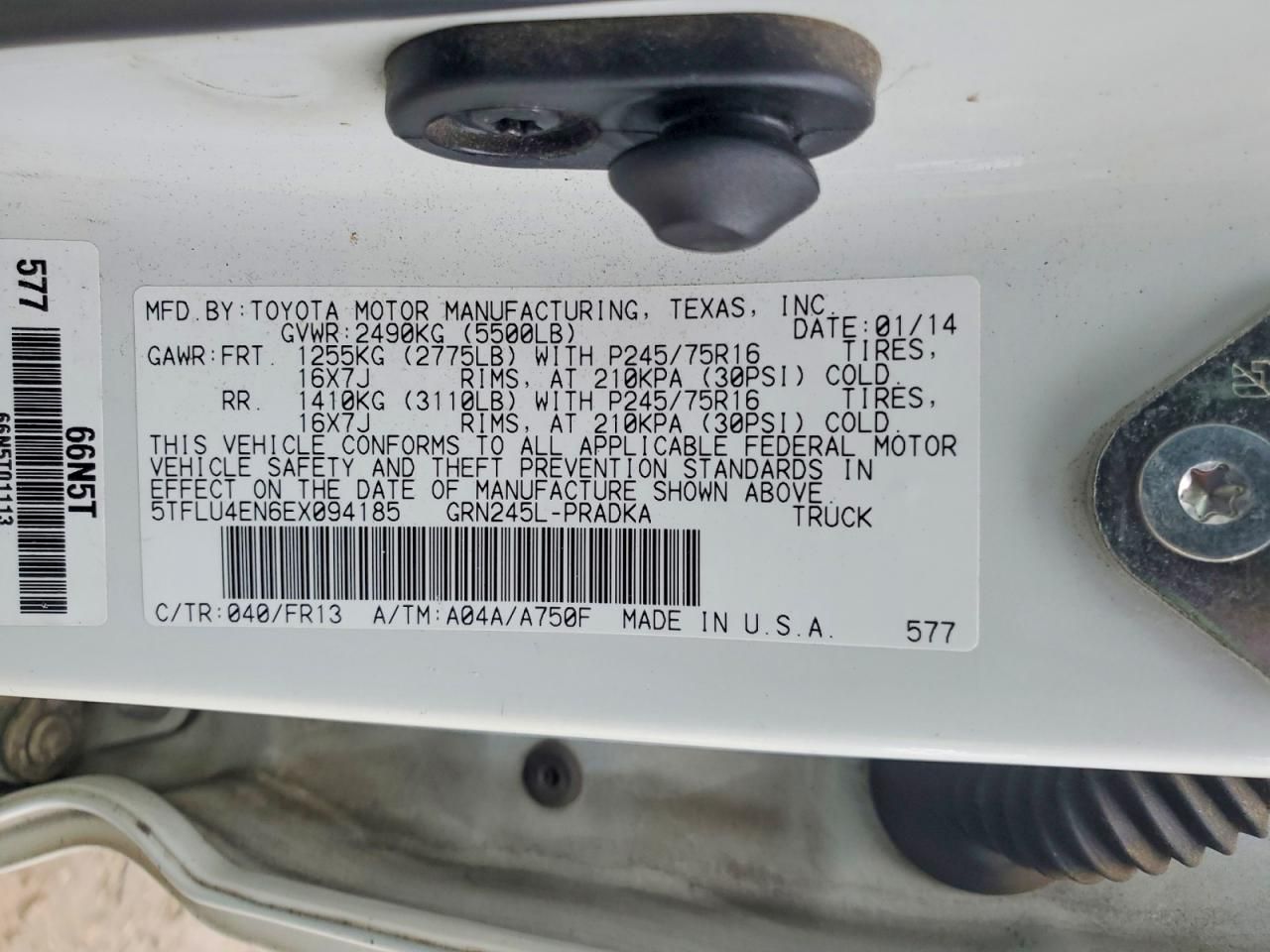 2014 Toyota Tacoma Double cab