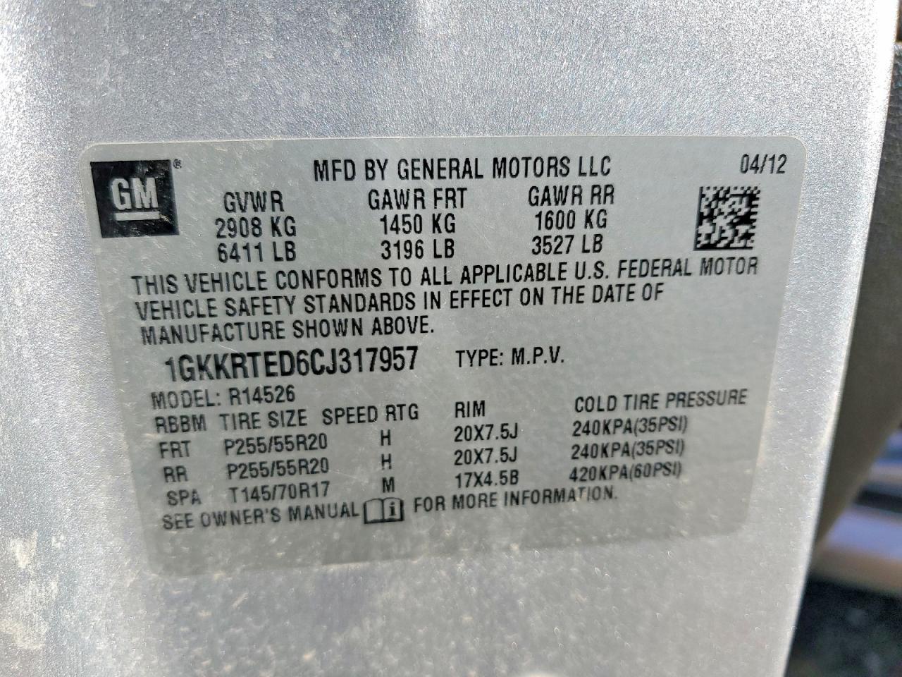 2012 GMC Acadia Denali