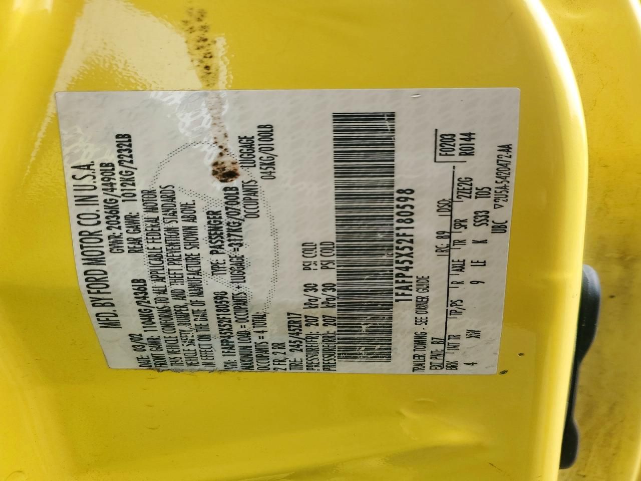 2002 Ford Mustang gt