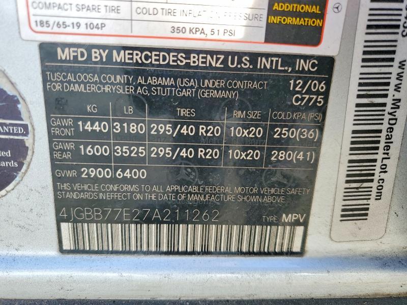 2007 Mercedes-Benz Ml 63 amg