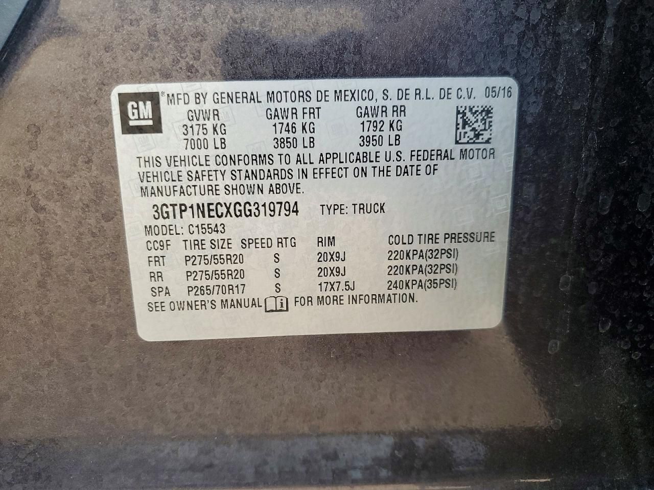 2016 GMC Sierra C1500 slt