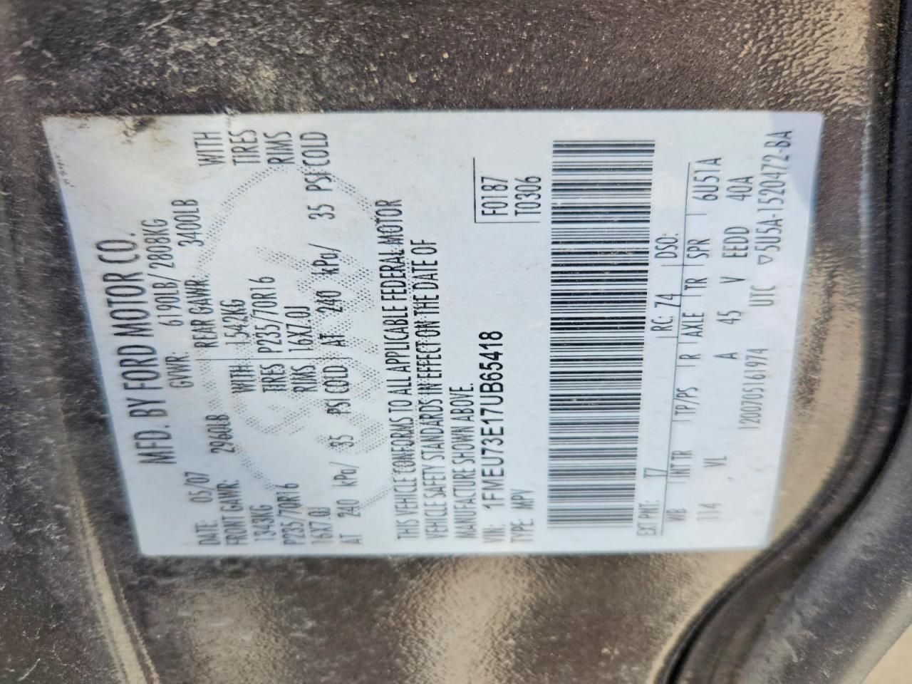 2007 Ford Explorer xlt