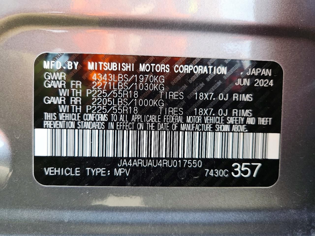 2024 Mitsubishi Outlander Sport S/se