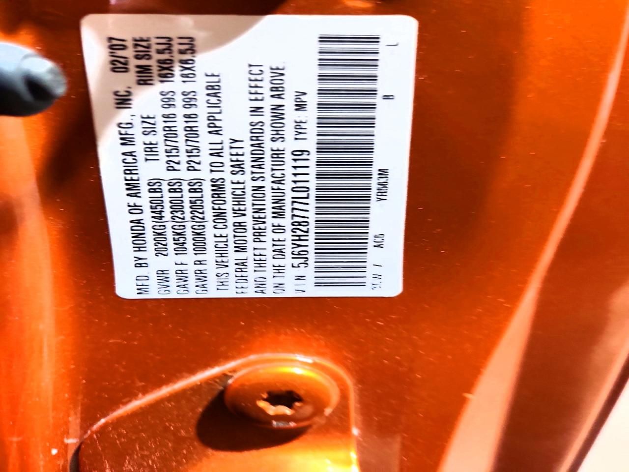 2007 Honda Element ex