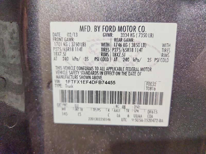 2013 Ford F150 Super cab