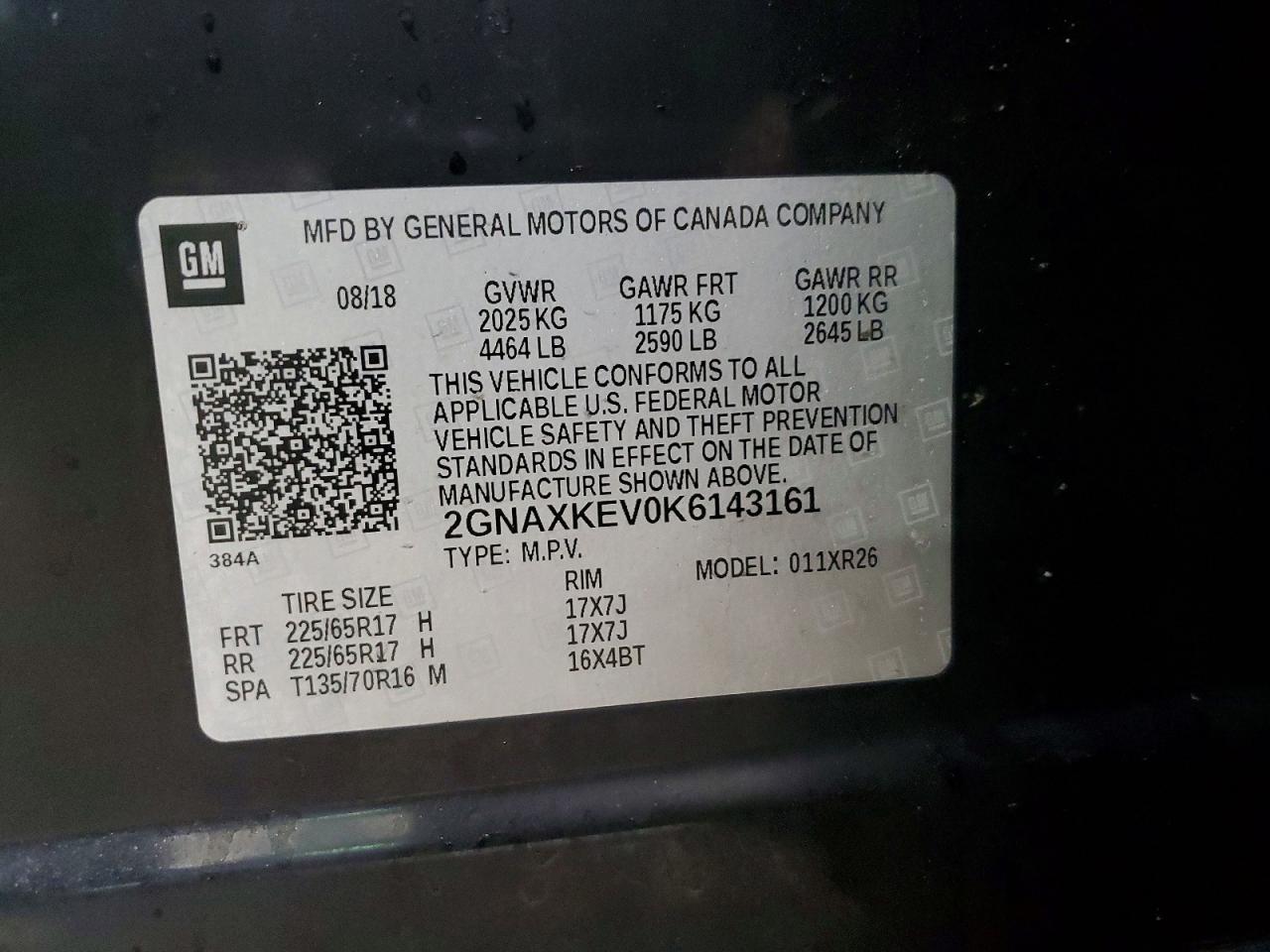2019 Chevrolet Equinox lt